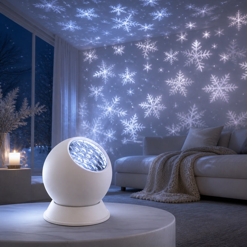 Dynamic Rotating Projection Light for Holiday Decoration
