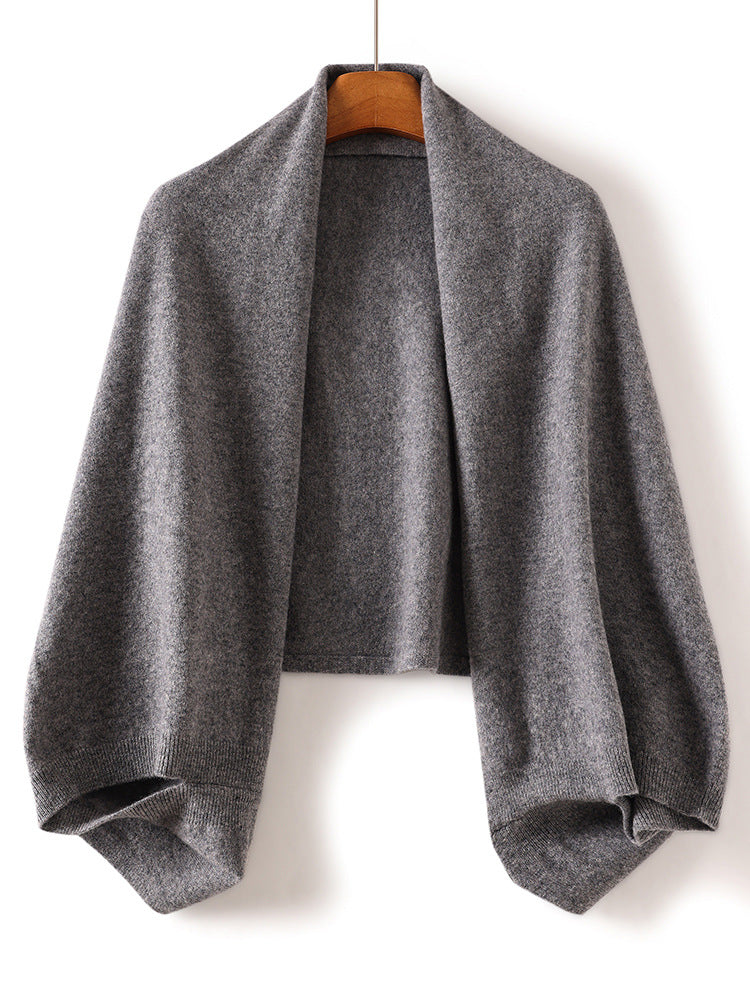 Pure Wool Knitted Scarf and Shawl