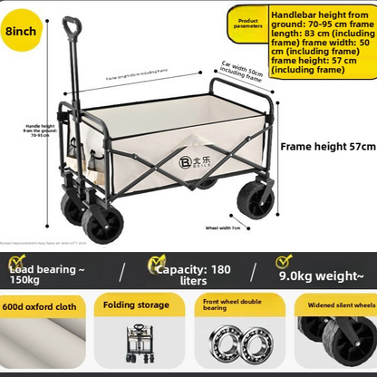 Foldable Outdoor Camping Trolley