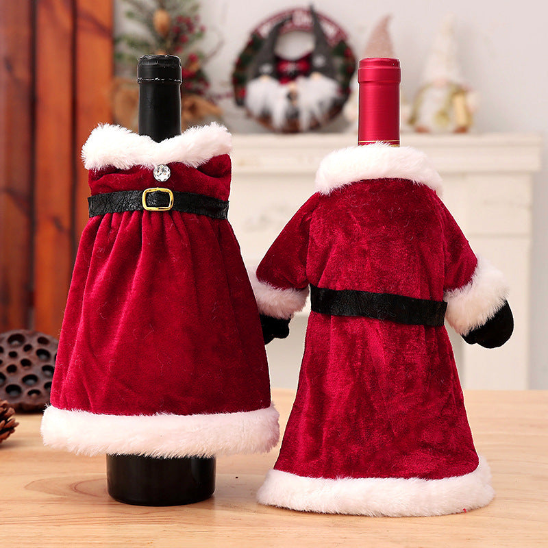 Christmas Wine Bottle Decoration Covers