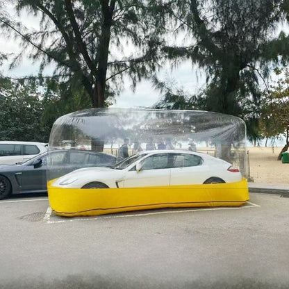 Portable vehicle cover tent