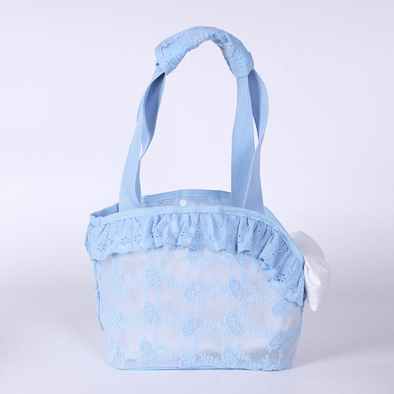 Mesh Pet Carrier Bag with Shoulder Strap