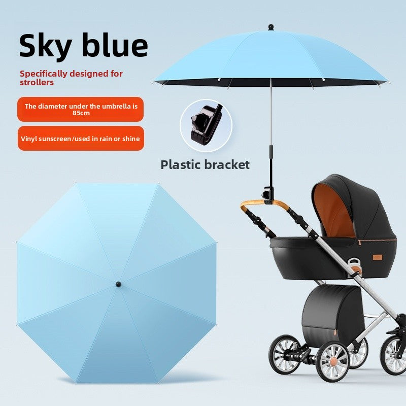 Universal Baby Stroller Sunshade and Rain Umbrella