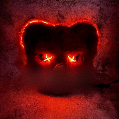 Glowing Animal Plush Headgear for Halloween
