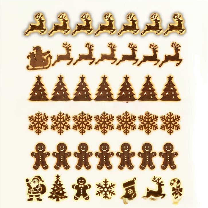 Christmas Glow Wall Silhouette Lights