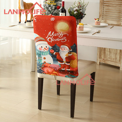 Christmas chair back cover