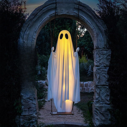 Glowing Swing Ghost Halloween Decoration Prop