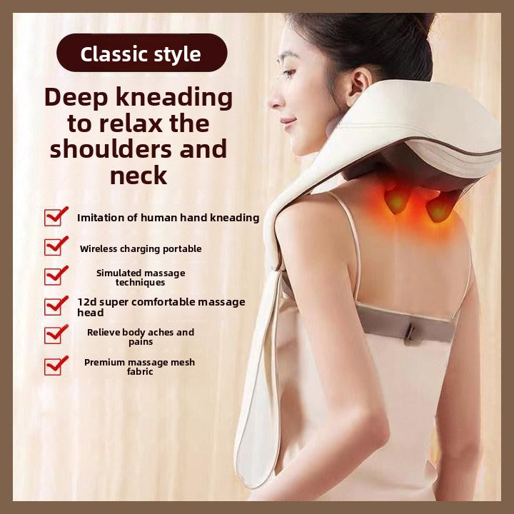 Electric Kneading Heat Therapy Massage Shawl