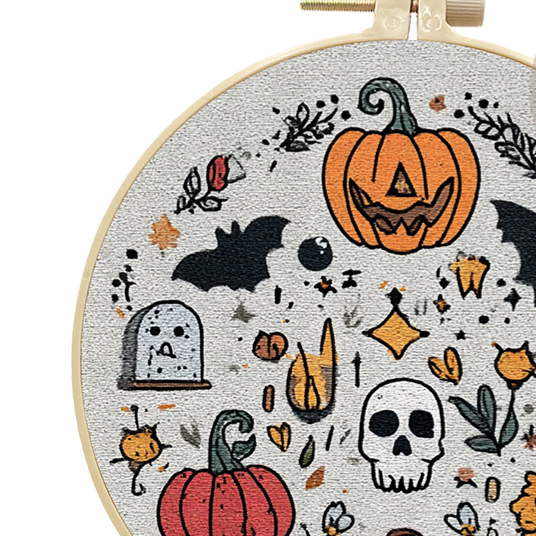 Halloween Embroidery Material Pack