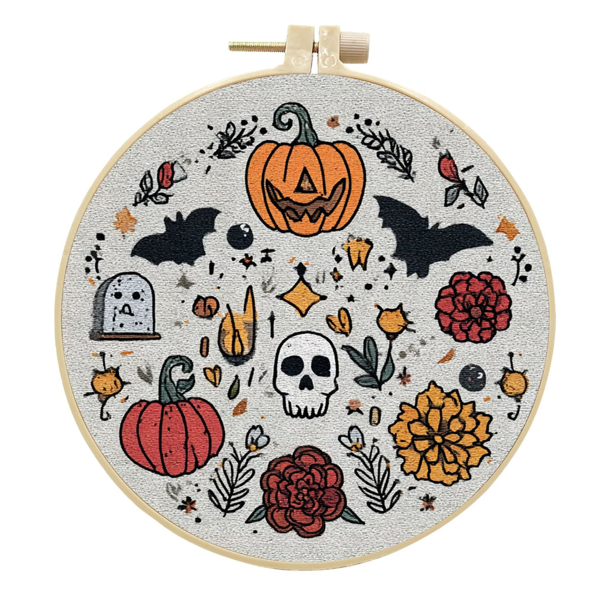 Halloween Embroidery Material Pack