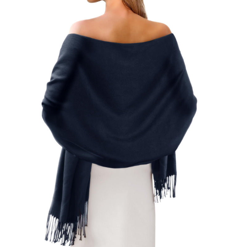Women's imitation cashmere shawl long scarf