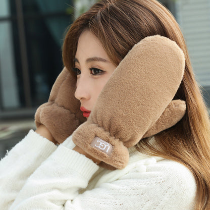 Women's Winter Fleece-Lined Windproof Warm Gloves