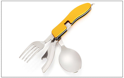 Camping Utensil Kit – Portable Travel Set with Knife, Fork & Spoon