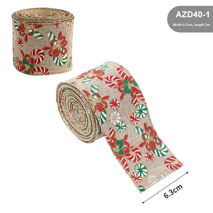 Burlap Christmas Ribbon