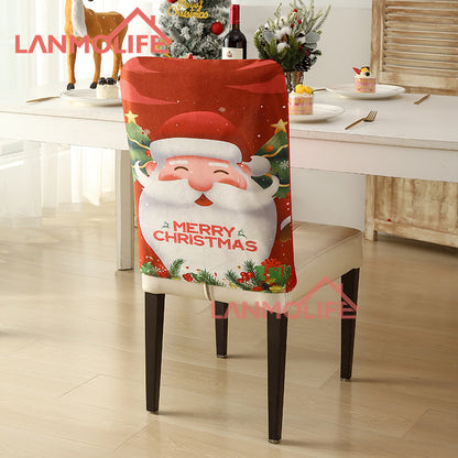 Christmas chair back cover