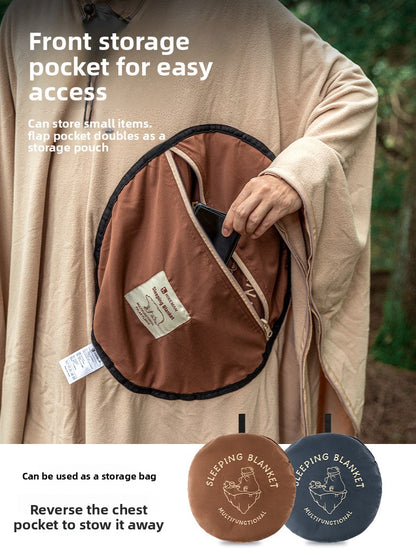 Use more poncho sleeping bags for outdoor camping