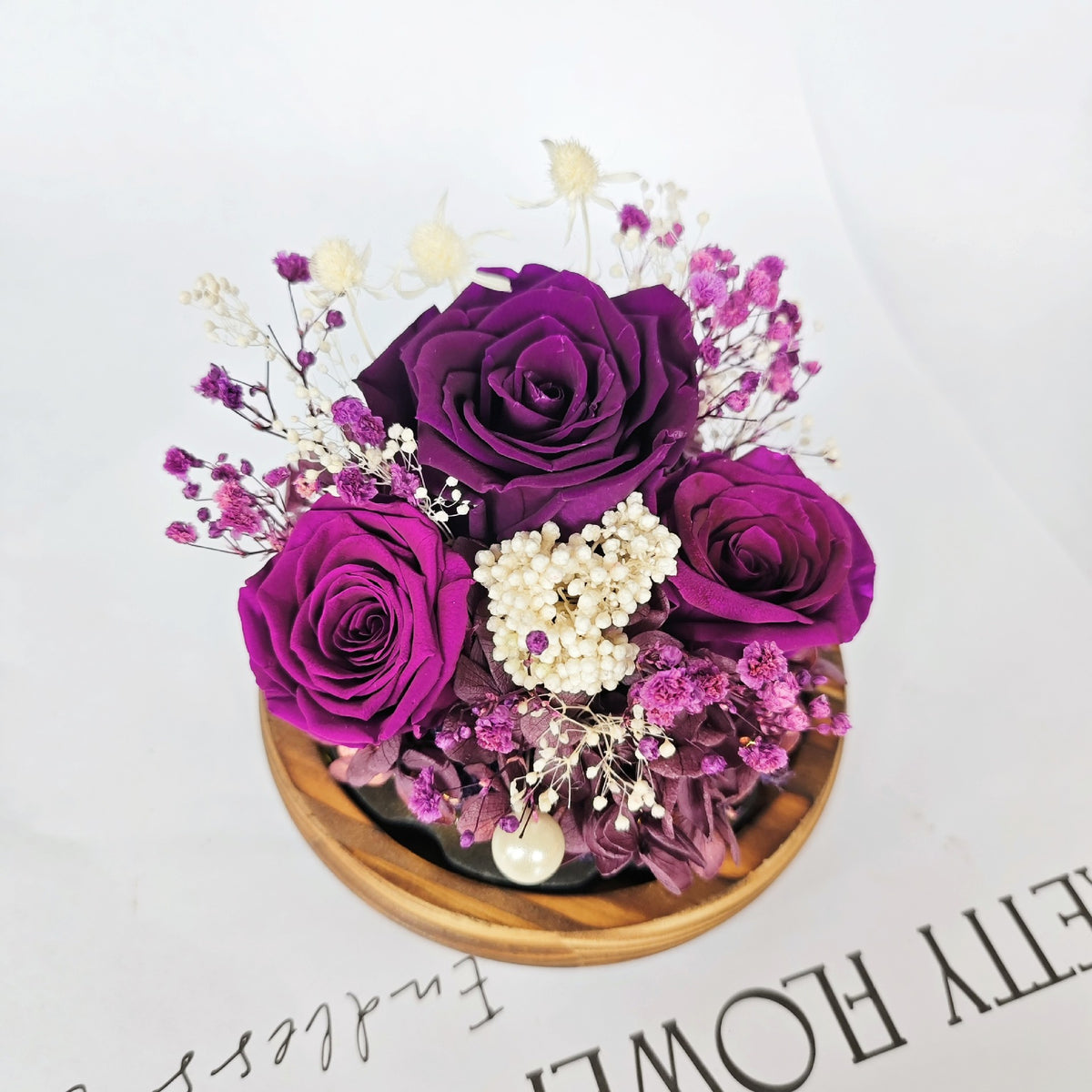 Eternal Flower Glass Dome Rose Gift