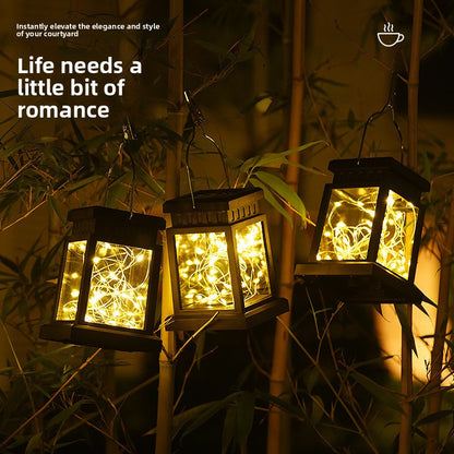 Solar Copper Wire Star Palace Lantern