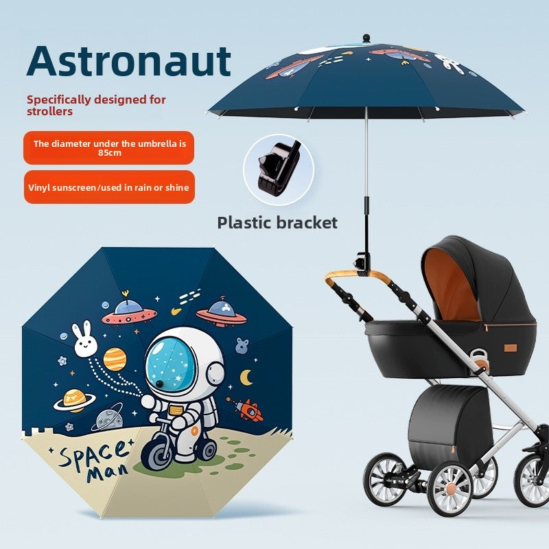 Universal Baby Stroller Sunshade and Rain Umbrella