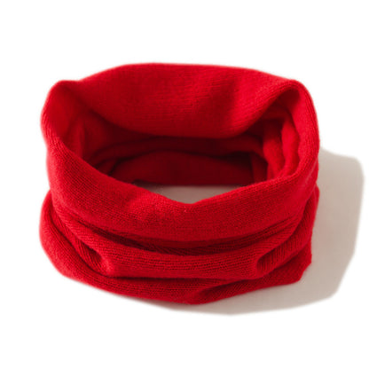 Cashmere Neck Warmer Unisex Autumn and Winter Warm Versatile Cashmere Neck Gaiter Knitted Warm Fake Collar Neck Protector