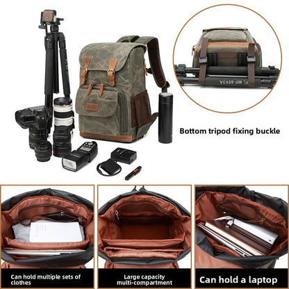Canvas Camera Backpack for Outdoor Photography