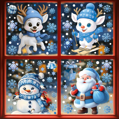 Christmas glass stickers
