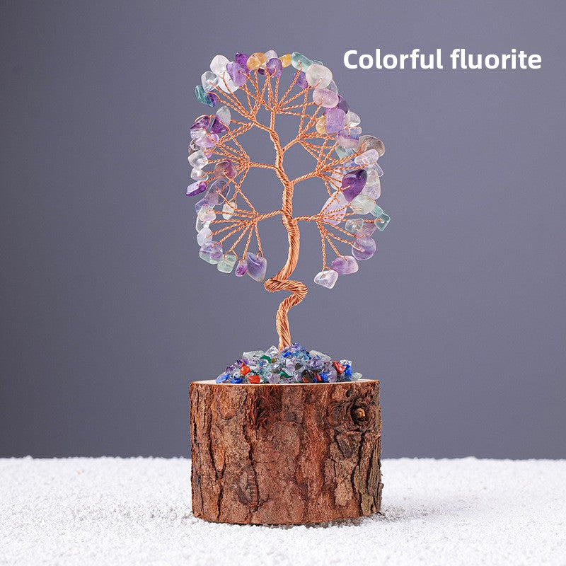 Natural Crystal Tree Decoration for Home and Gifts
