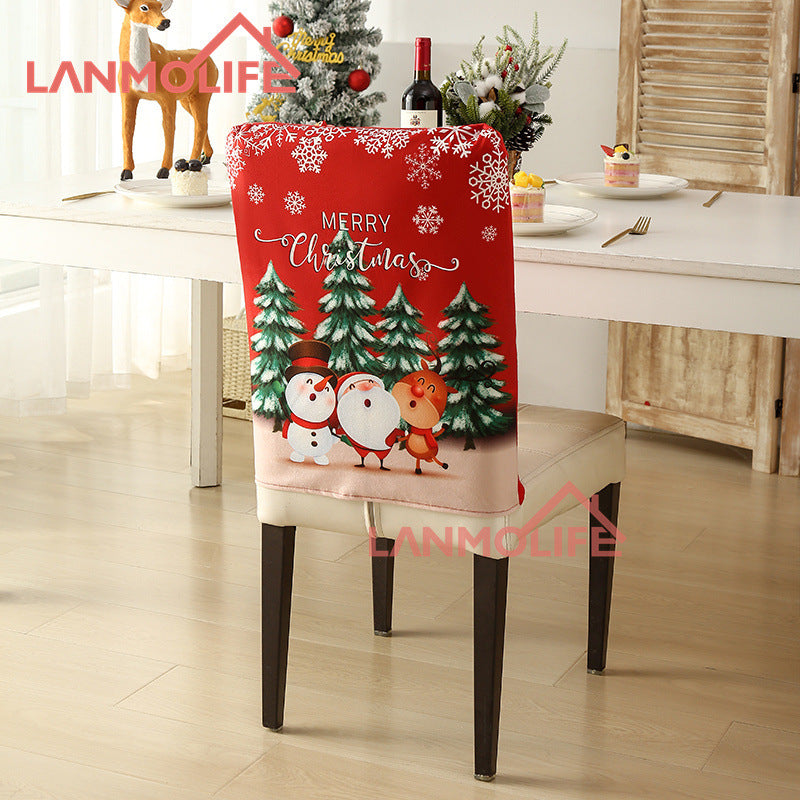 Christmas chair back cover
