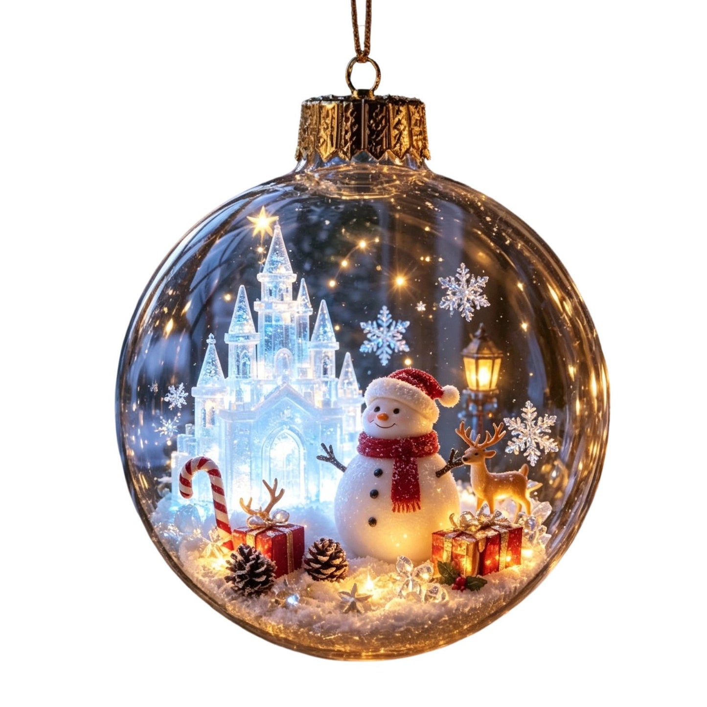 Custom Christmas Snowman Ornament