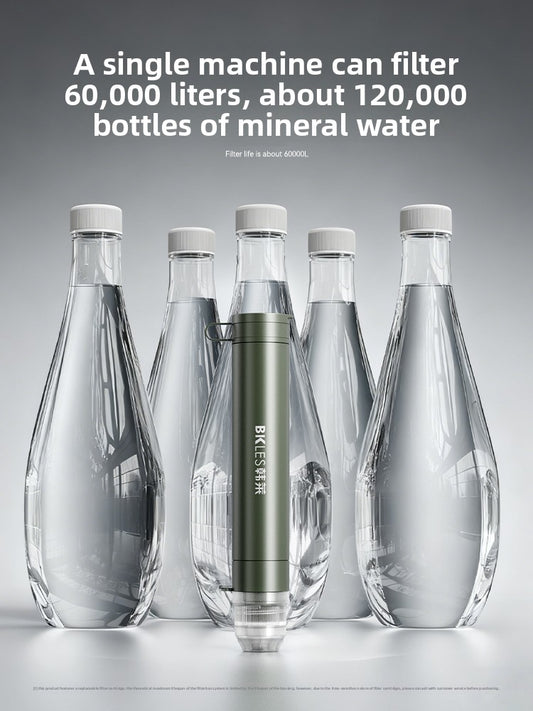 Portable Outdoor Water Purifier with Direct Drinking Filter