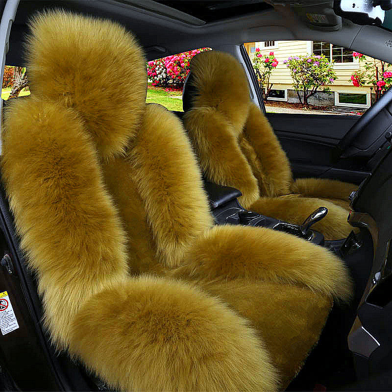 Car seat cushion - winter wool seat cushion
