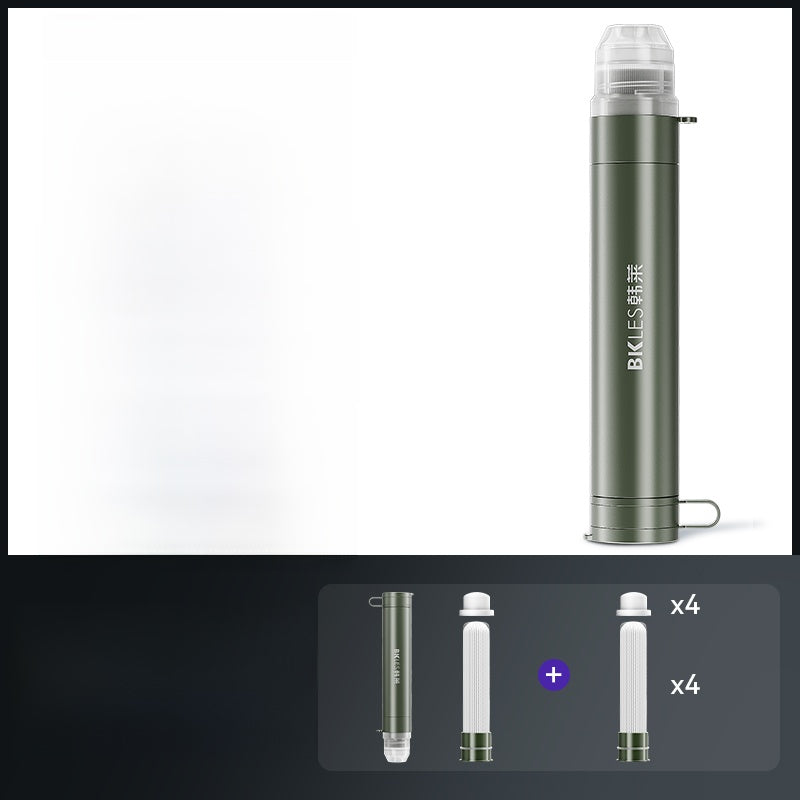 Portable Outdoor Water Purifier with Direct Drinking Filter