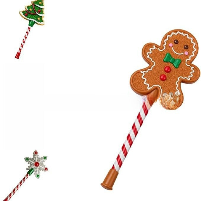 Christmas Themed Light Up Magic Wand