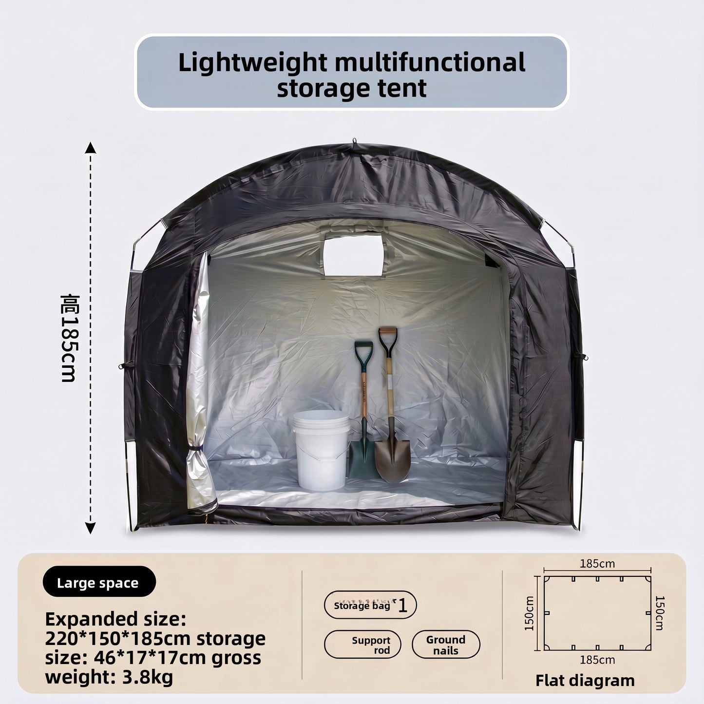 Foldable Outdoor Storage Shelter