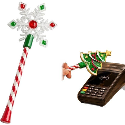 Christmas Themed Light Up Magic Wand