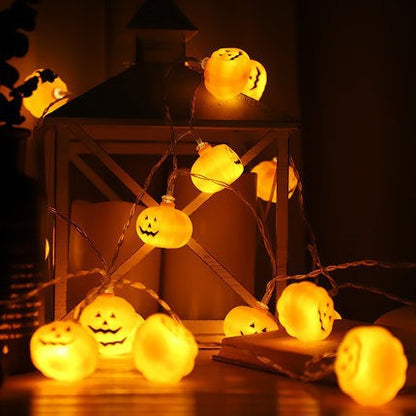 Pumpkin LED String Lights for Halloween Decoration