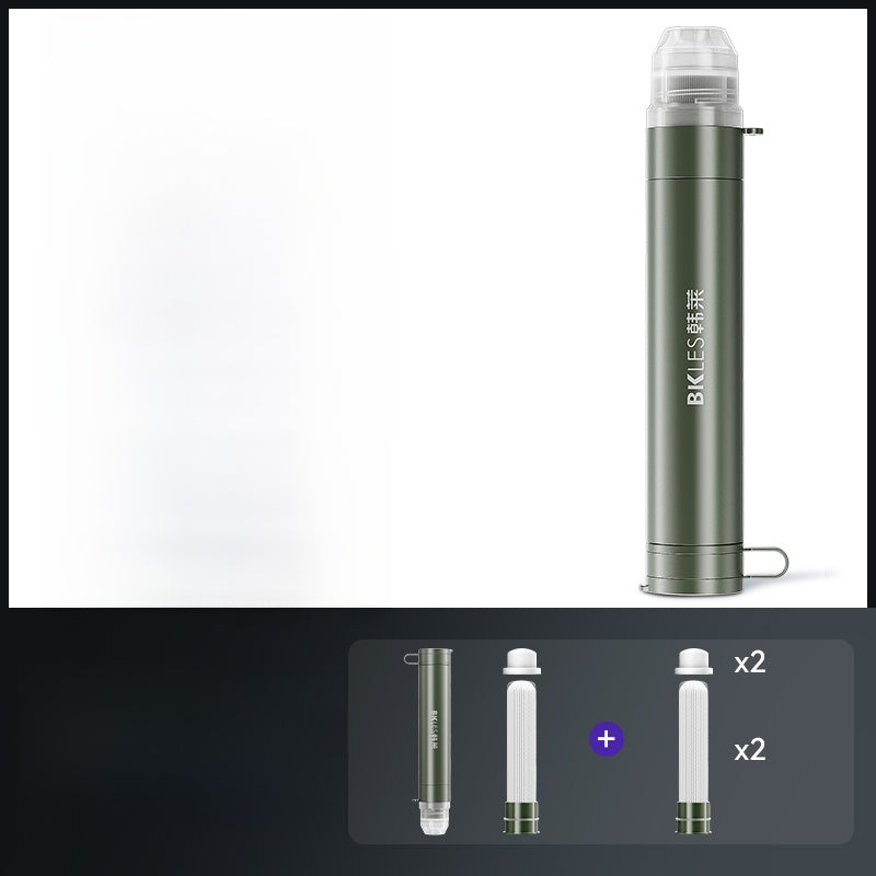 Portable Outdoor Water Purifier with Direct Drinking Filter