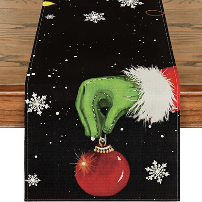 Winter Christmas tablecloth coffee table cloth
