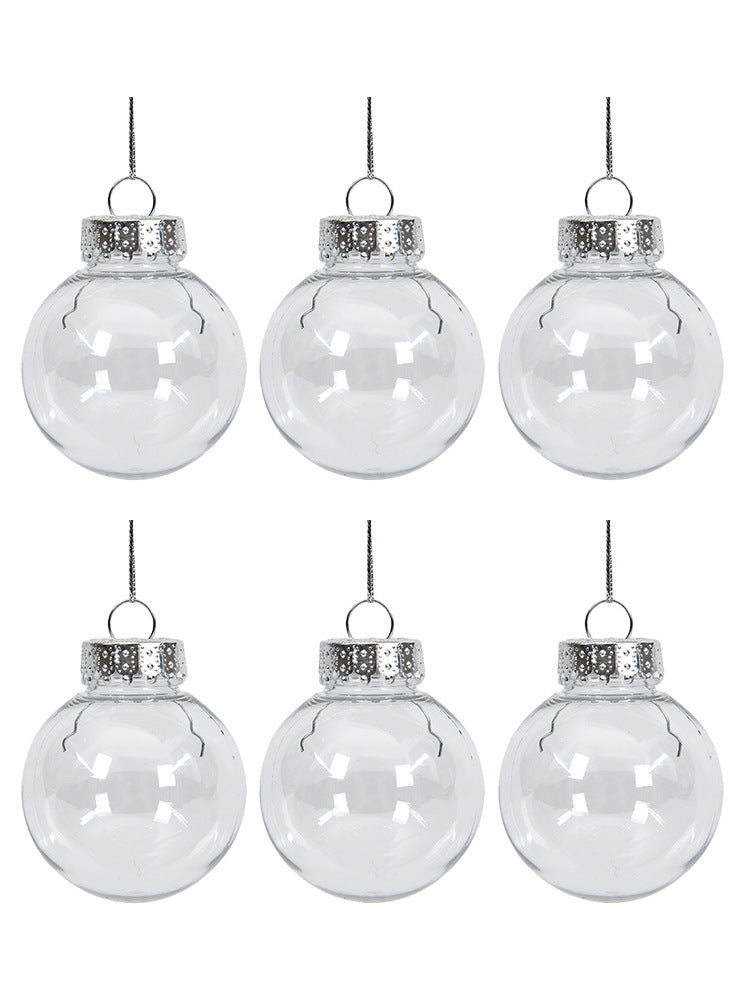 Transparent hollow Christmas ball pendant