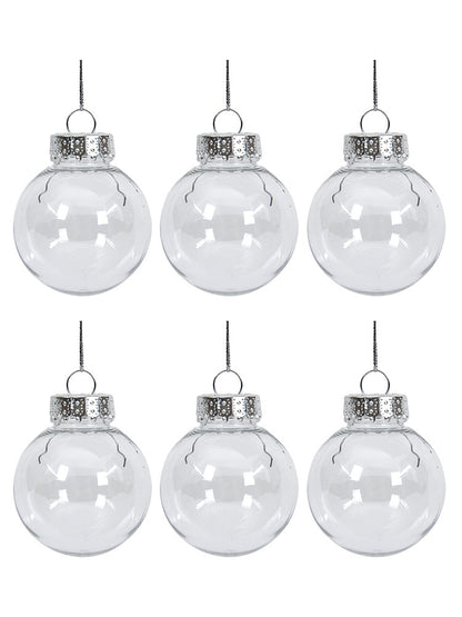 Transparent hollow Christmas ball pendant