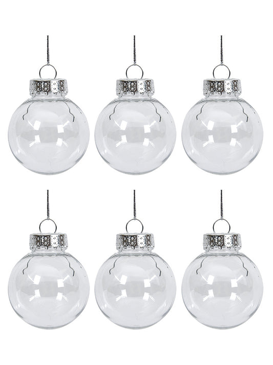 Transparent hollow Christmas ball pendant