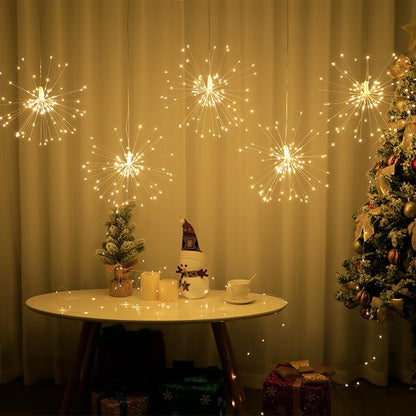 LED fireworks lights and star-shaped decorative lights