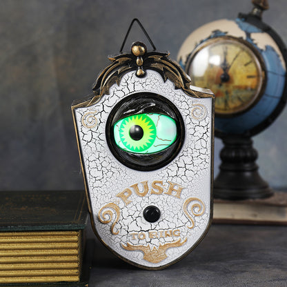 Halloween one-eyed doorbell decoration electric sound luminous eyeball doorbell