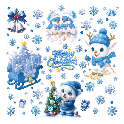 Christmas glass stickers