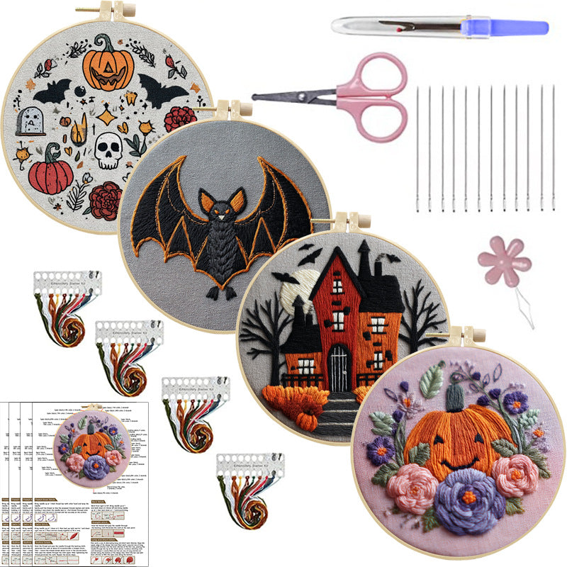 Halloween Embroidery Material Pack