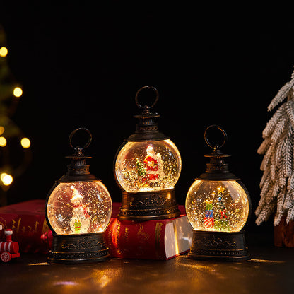 Christmas water-filled small wind lamp decoration item
