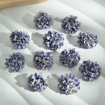 Hydrangea Artificial Flower Heads for DIY Decoration