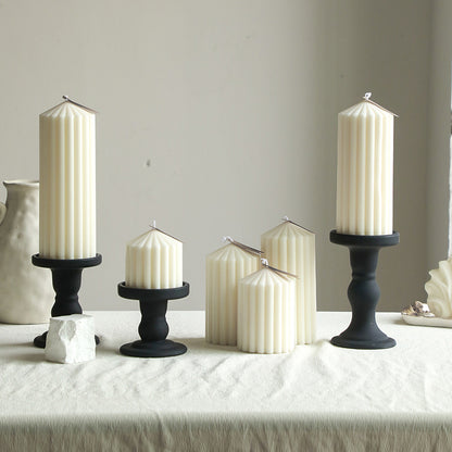 White ambient scented candles