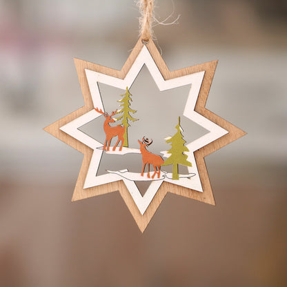 Christmas wooden decorations