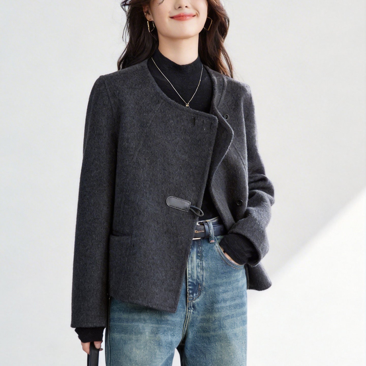 Double-sided tweed jacket